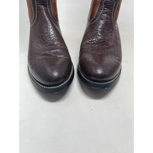 Western Cowboy Boots For Men Women\'s Leather Boots Vintage SIZE Men\'s 8.5D main image 12